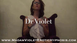 madamviolet-hypnodomme:  Dr Violet (aka your Goddess) is waiting