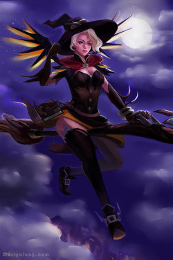 overbutts:  Witch Mercy by Morigalaxy 