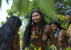   Panama, Darien Province, Bajo Chiquito, Women Of The Native