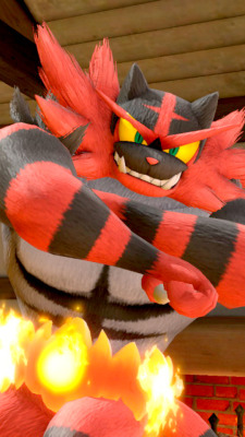 laguz-stone:Incineroar (SSBU) ☆ phone wallpapers