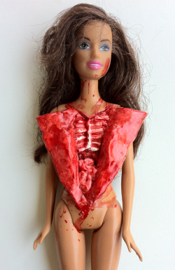 laggycreations:  My art teacher says I’m playing with barbies