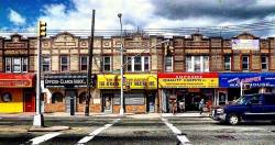 wanderingnewyork:  #Houses and #storefronts in #Jamaica, #Queens.