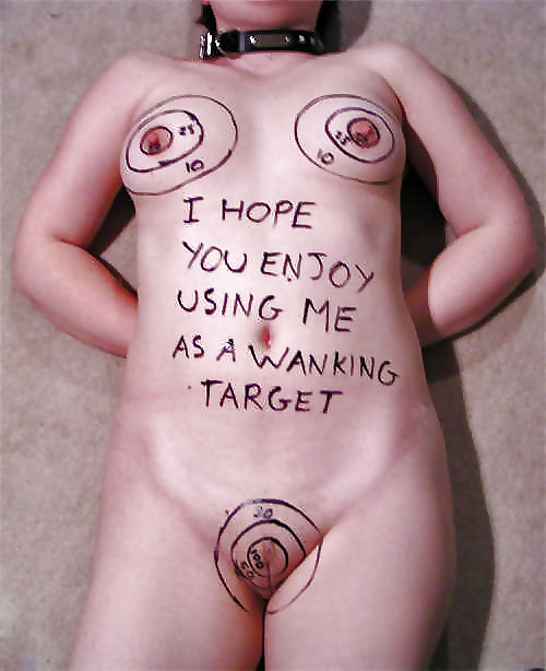 “I hope you enjoy using me as a wanking target”