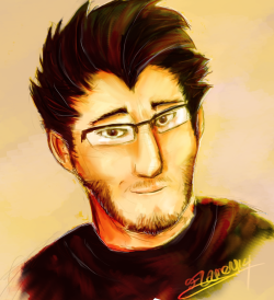 flamefatalis:  First Markiplier piece.  Not perfect, but ech.  Anywhoo, Mark certainly deserves a ton of fan art and thanks for all the wonderful support he shows towards his fans.  Stay awesome, Mark!  Well done!