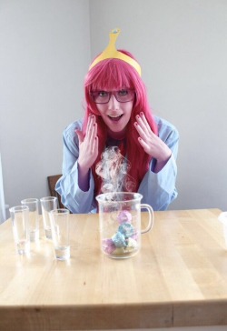 Princess bubblegum doing some science. =D