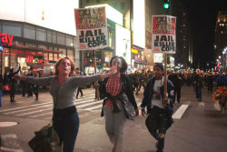 andrewlamberson:  Scenes from New York’s Ferguson protest march