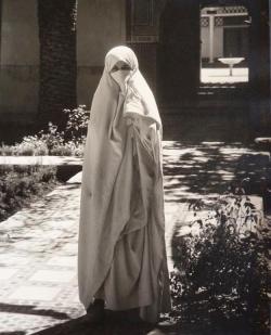 Morocco.A veiled woman.1930