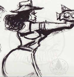 chriscrazyhouse:  COWGIRL sketches from Dr Sketchy’’s Anti-Art