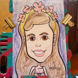 Caricature done today at the Melrose Arts Festival!   . . . .