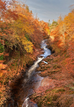 persentisco:  River North Esk; a view up the river from Gannachy