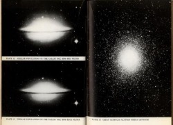 nemfrog:  Astronomy book pages. The Universe. 1958.