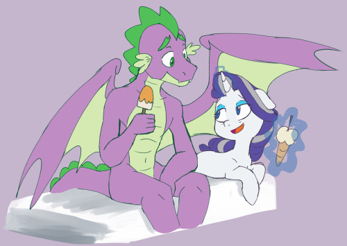 doodlemark: Someone on DA suggested a adult spike and old rarity
