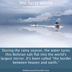 thefactsworld:  During the rainy season, the water turns this