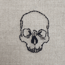 sixpenceee: sixpenceeeaesthetic: Skull embroideries are my life. 
