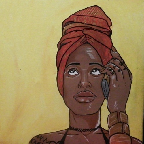 louisiana-beedy:  โ Original Acrylic Paintings on Stretch Canvases (you don’t need a frame) Size :14" x 18" except for the “Poetic Justice” piece which is 16" x 20" 