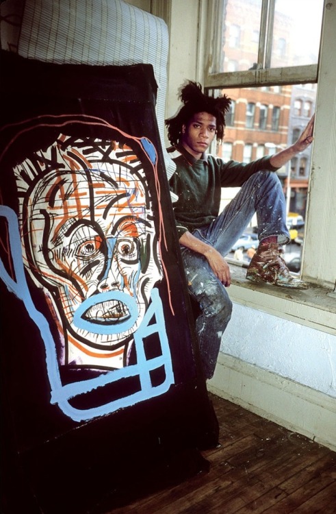 twixnmix:  Jean-Michel Basquiat photographed by Gianfranco Gorgoni,