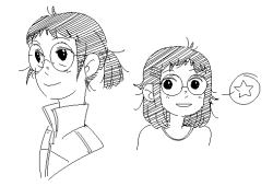 splitbricks:  i ended up drawing instead pony!onoda and ginger