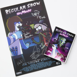 Want to win the Regular Show Movie DVD & poster signed by