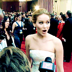 jenniferlawrencedaily:  Jennifer Lawrence greeting Kristen Stewart