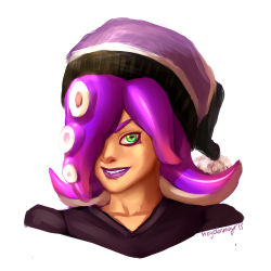 haydenmaye:  Here’s @tamarinfrog‘s octoling, Tetrox! I’ve