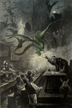 Jules Verne, Le chateau des Carpathes. Illustrations by L. Benett.