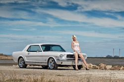 carsandgals:  Ford Mustang 1966 and Nicky by moisseyev.com on