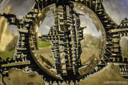 brfphoto: “Sfera con Sfera” by Arnaldo Pomodoro.  Courtyard