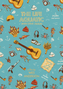  Wes Anderson Film Posters, an ongoing series by Andrés Lozano