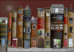 fuckyeahbookarts:  Village de livres book art by Marie Montard