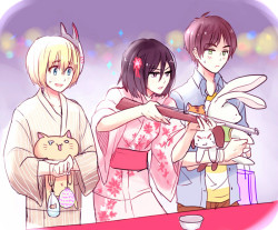 i-c-21:  i saw a picture of mikasa wearing a yukata, and suddenly