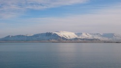 View from harbour in Reykjavik.