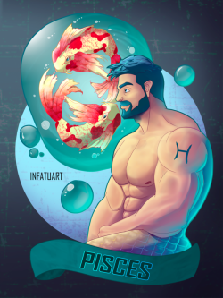 infatuart:  Pisces ZodiacThe first Zodiac that I released on