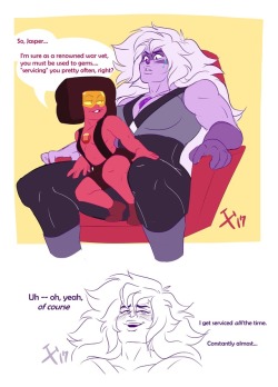 xxxubbles:  Jasp!Amethyst x Doc Commission (via Patreon). This