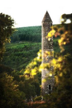 fatedtale:  wanderers-haven:  Tower of Glendalough by Lukas Larsed