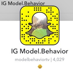 I’ll be doing a #SnapChat takeover tomorrow for @model.behavior