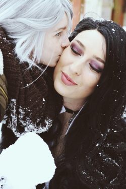 yennefer-fan: Ciri apologising to Mama Yen for throwing a snowball at her 