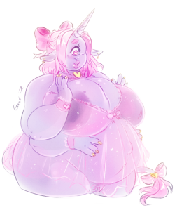 capramoms:Someone requested a pregnant Polly. Here’s a doodle~