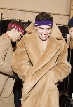 rawrzuhlind:backstage at lacoste fw15 by spencer kohn