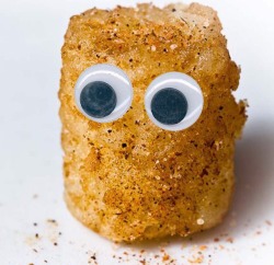 bigdaddydarrin:  This is the good luck tater tot. Reblog for