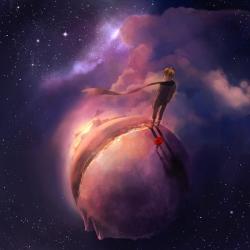 w2mymoonworld:  “The little prince” Illustration by Niken
