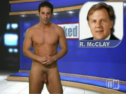 maleanatomy101:  ***our TOP STORY–“Welcome To Naked News–*I’ve* been working out!! Time to deliver the News while you feast your eyes on muscles in places you’ve never SEEN before….”!