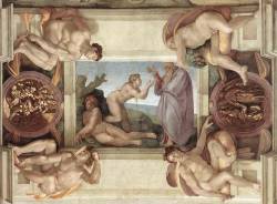 artist-michelangelo: Sistine Chapel Ceiling: Creation of Eve,