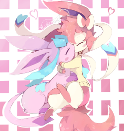 sylveons-butt:purpleninfy:couples commission for @sylveon-buttaaaHHHH