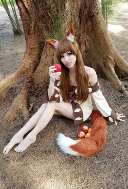 hot-cosplays-babes:  Holo the Wise Wolf - Woods IV by MeganCoffey