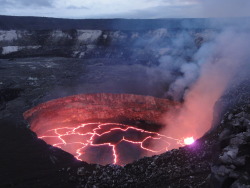 20aliens:  Typical spattering activity at the summit lava lake,