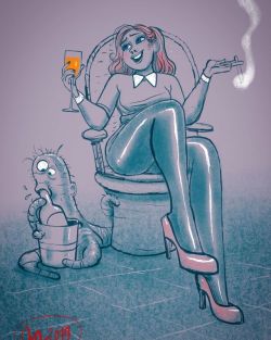 gracygimp:#poulpe #eroticart #doodle #charcoal #gracygimp #benferoumont