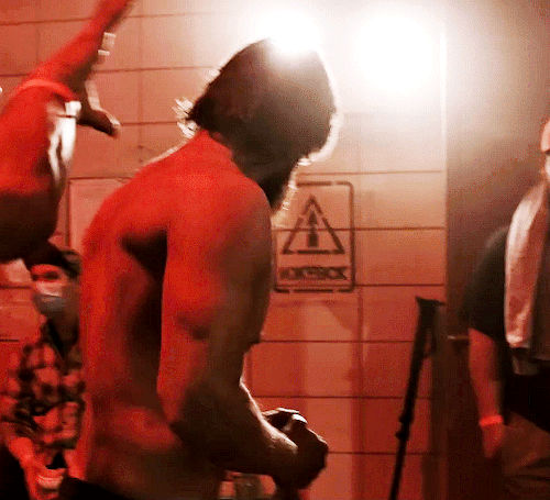 gay-bucky-barnes:  JENSEN ACKLES Behind the scenes of THE BOYS