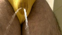 hairylegs94:  My yellow soaked jocks