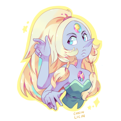 chicinlicin:  Colouring practice doodle with Opal from a month