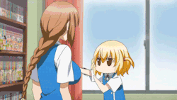animegif-corner:  “Uhhmmm…”Anime: D-FRAG!